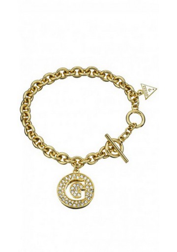 Bracelet Guess UBB51427, avec pendentif collection G-GIRL, doré