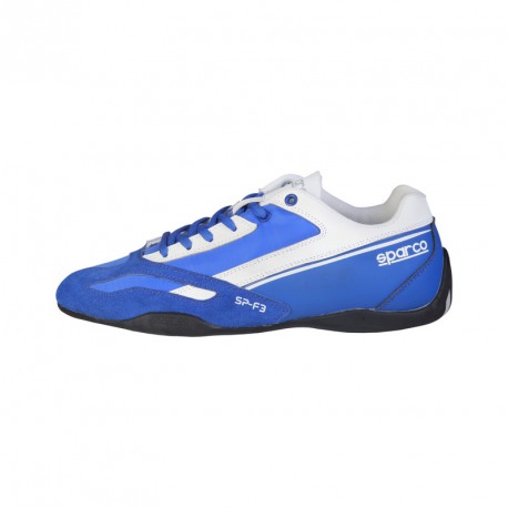 Sneakers Sparco SP-F3 bleu, en cuir