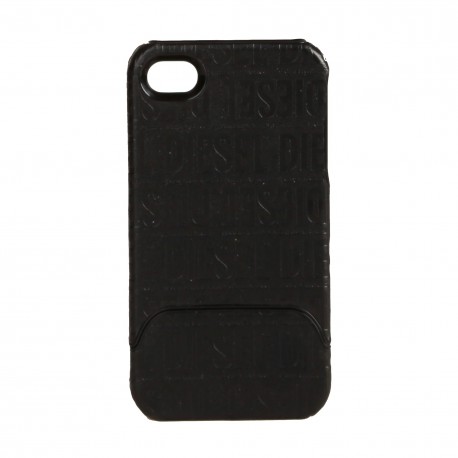 Coque étui DIESEL Twin Slider pour iPhone 4 / 4S coloris noir avec logos DIESEL imprimés