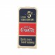 Coque étui Coca-Cola Old 5cents pour iPhone 5 / 5S, coloris bleu / rouge / beige (ouverture verticale)