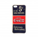 Coque étui Coca-Cola Old 5cents pour iPhone 5C, impression IML, coloris bleu / rouge / beige