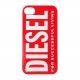 Coque étui Diesel For Successful Living pour iPhone 4 / 4S, impression IML, coloris rouge avec logo Diesel blanc